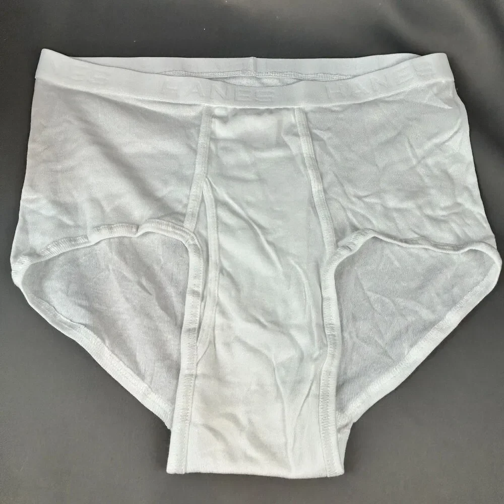 HANES Best Men's Briefs 8 Pack Cool & Breathable Cotton Underwear WHITE XL